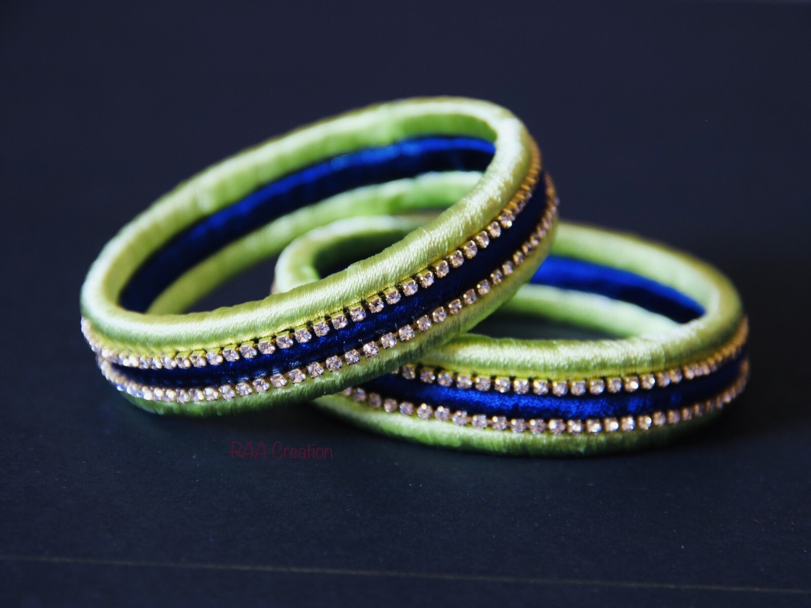 Light Green Silk Thread Bangle